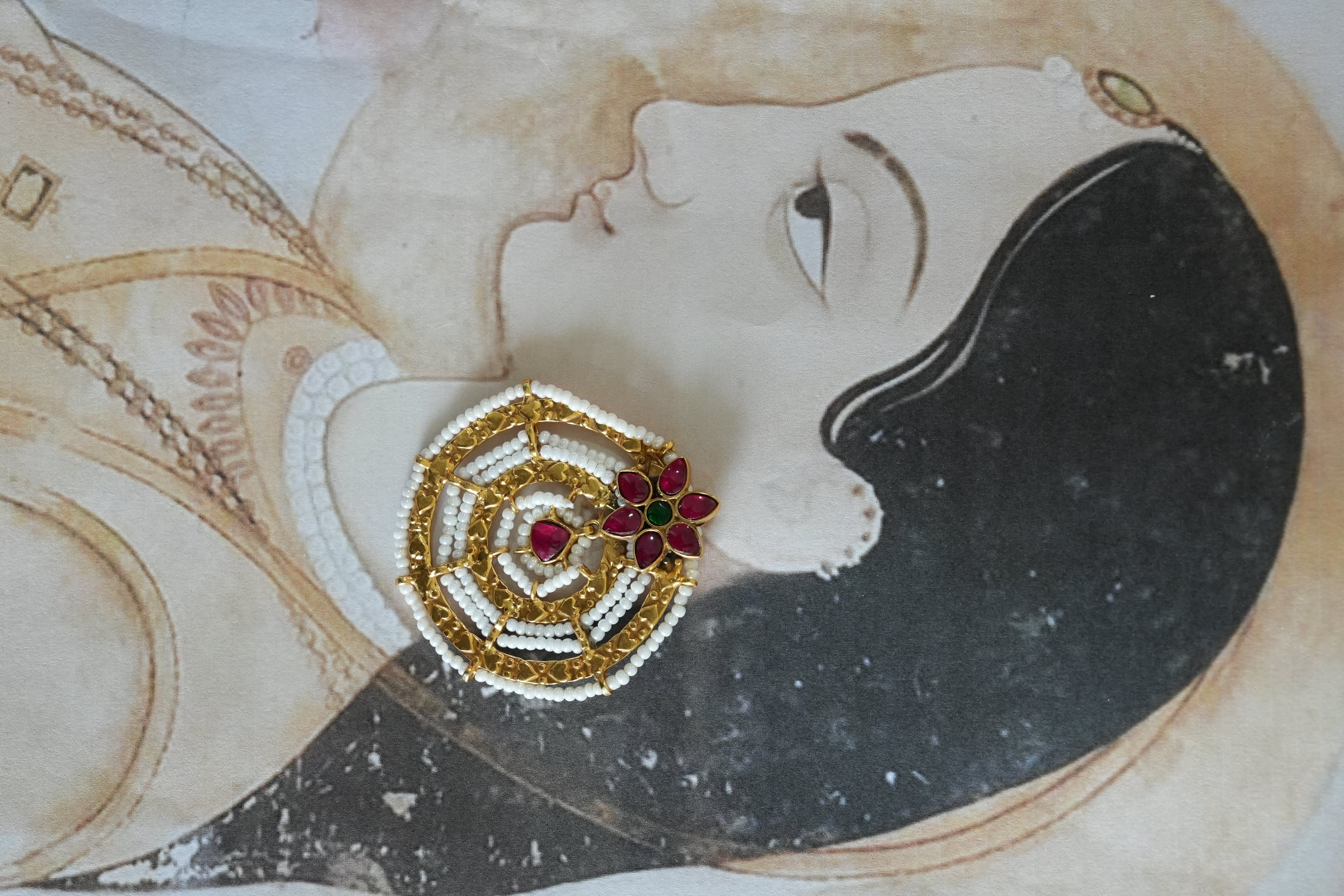 Oxidised Silver Earring 